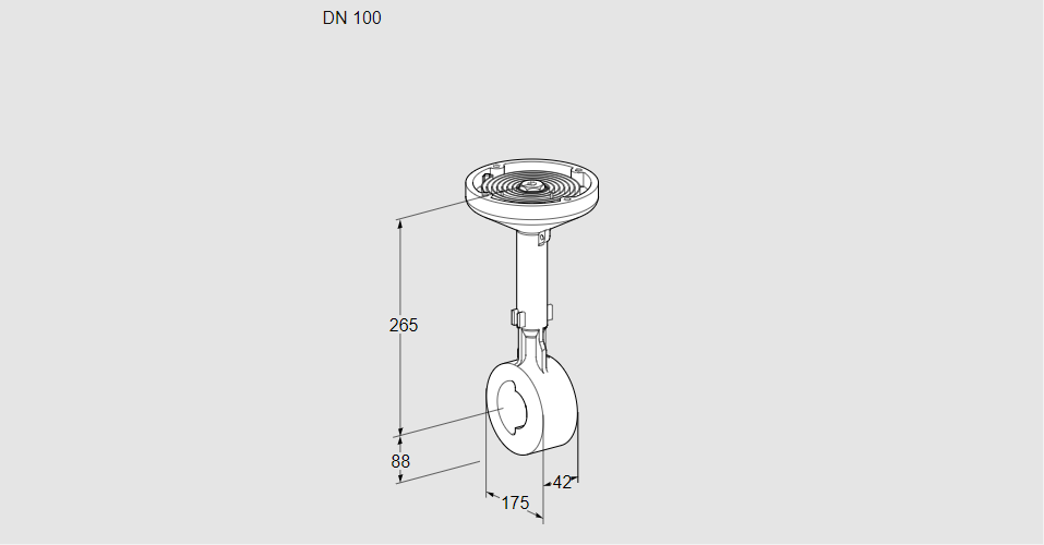 Заслонка дроссельная BVHS 100W01A