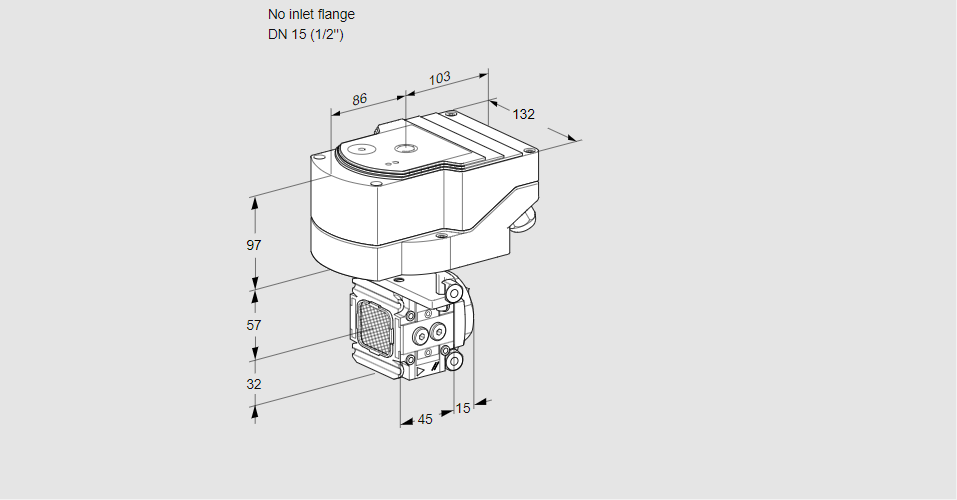 Линейный регулятор расхода газа с сервоприводом IFC 1-/15R05-15PPPP/20-60W3TR10
