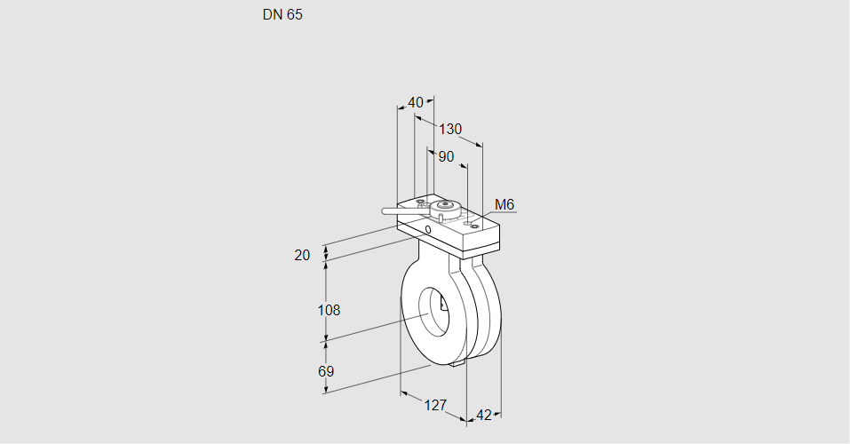 Заслонка дроссельная BVG 65Z05H