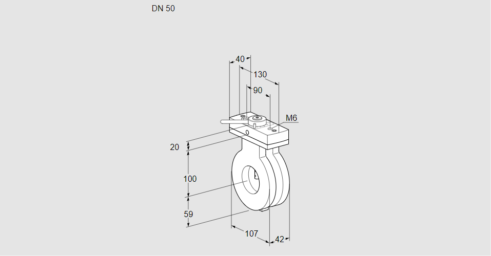 Заслонка дроссельная BVG 50Z05H