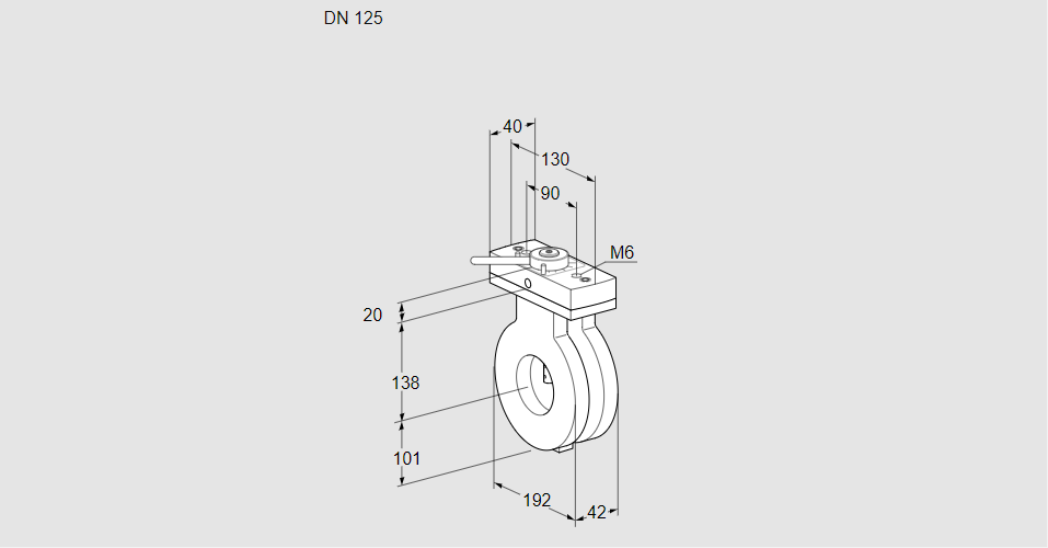 Заслонка дроссельная BVG 125Z05H
