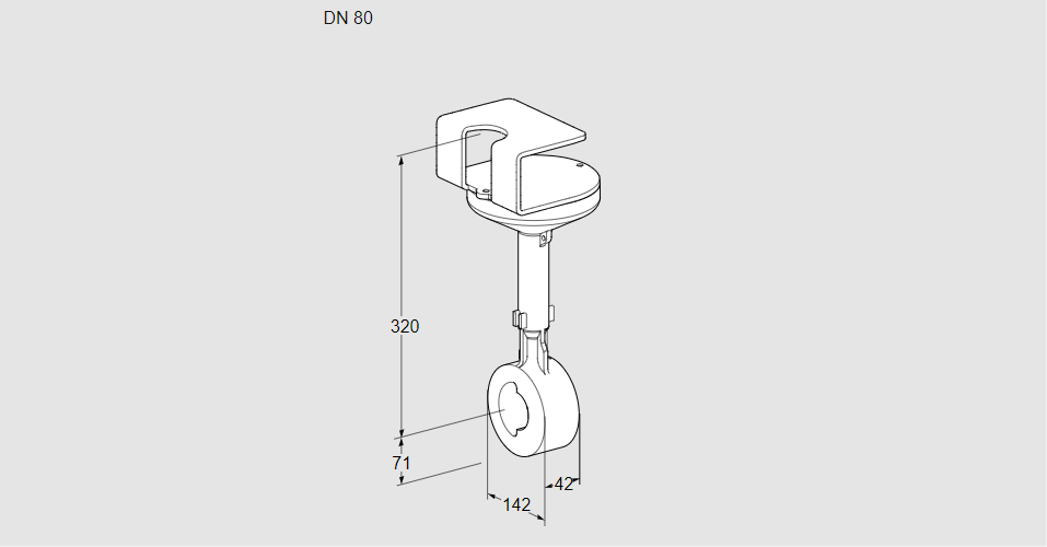 Заслонка дроссельная BVHR 80Z01A