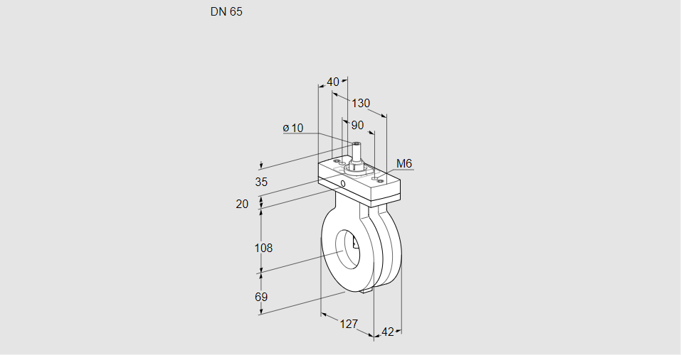 Заслонка дроссельная BVG 65Z05F