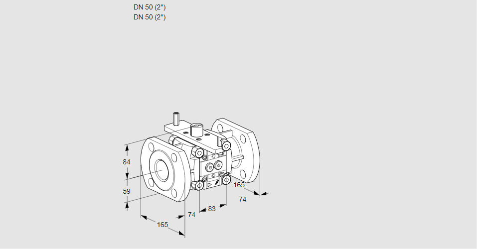 Линейный регулятор расхода газа VFC 350/50F05-25PPP